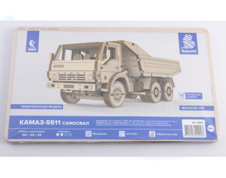 Сборная модель Камский грузовик 5511 Cамосвал (сборка без клея)