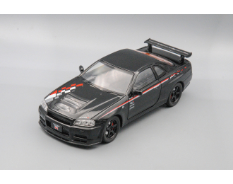 NISSAN Skyline GT-R, чёрный, 21 см.