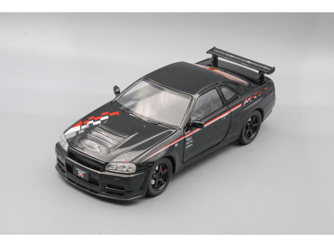 NISSAN Skyline GT-R, чёрный, 21 см.