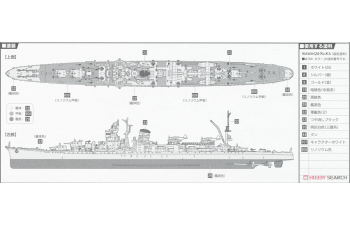 Сборная модель Full-Hull IJN Series IJN Light Cruiser Sakawa (w/Photo-Etched Parts)