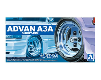 Сборная модель комплект дисков и шин Advan A3A, 4шт