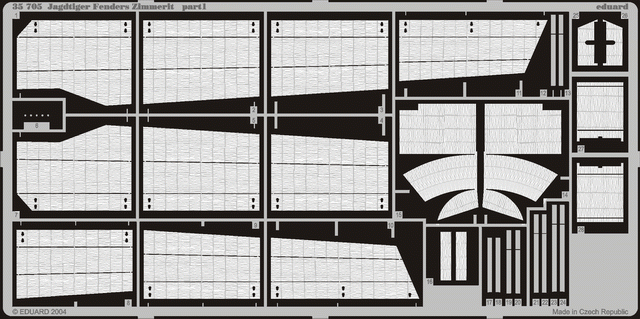 Фототравление Немецкий истребитель танков Sd.Kfz.186 Jagdtiger (экраны с циммеритом)