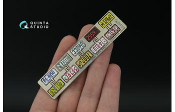 3D Декаль Автомобильные номера США, средний запад, 1910-1940 (для всех моделей) (на метал. основании)