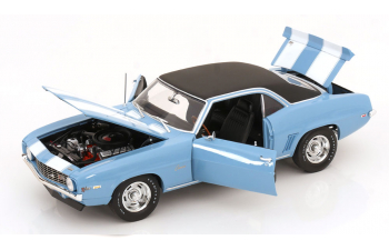 CHEVROLET Camaro Z/28 Vinyl Top (1969), bluemetallic white matt-black