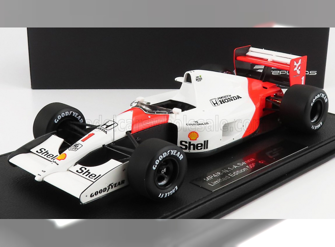 McLAREN F1 Mp4/6 №1 Wolrd Champion Season (1991) Ayrton Senna Season 1991 - Con Vetrina - With Showcase, White Red