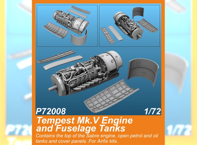 Tempest Mk.V Engine and Fuselage Tanks for Airfix kit