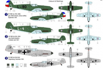 Сборная модель Bf 109E-3 In Yugoslavian service