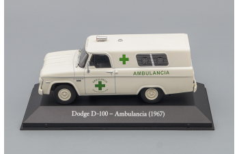 DODGE D100 Ambulancia 1967, light grey