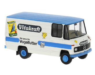 MERCEDES-BENZ L 406 D Kasten Vitakraft (1967), white / blue