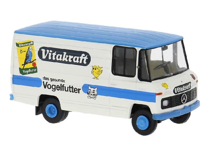 MERCEDES-BENZ L 406 D Kasten Vitakraft (1967), white / blue