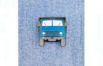 Значок "МАЗ 500", голубой / зеленый