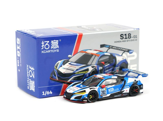 HONDA NSX GT3 Evo 22 KCMG #202, blue / white