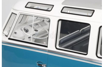 VOLKSWAGEN T1 Samba Minibus (1962), regatta blue