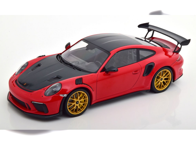 PORSCHE 911 (991 II) GT3 RS Weissach Package (2019), rot/black