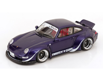 PORSCHE 911 (993) RWB Rauh-Welt "Army Girl" (2015), purple