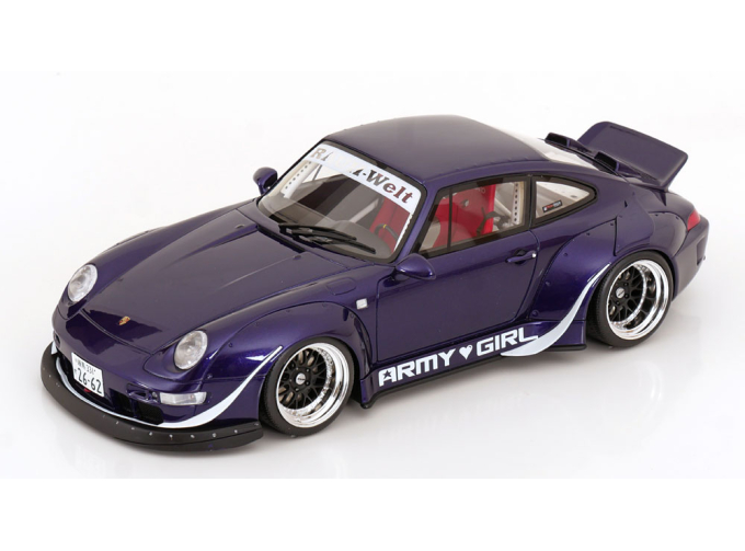 PORSCHE 911 (993) RWB Rauh-Welt "Army Girl" (2015), purple