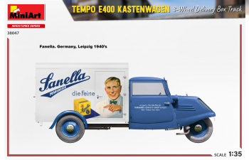 Сборная модель TEMPO E400 VAN KASTENWAGEN 3-WHEELS 1