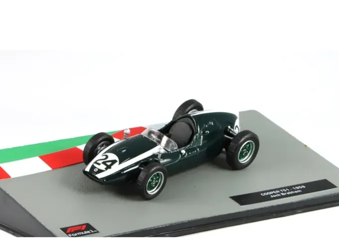 COOPER F1 T51 Climax Team Cooper Car Company N24 World Champion Season 1959 Jack Brabham (1959), dark blue