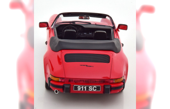 PORSCHE 911 SC Cabriolet with Softtop (1983), red