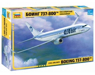 Сборная модель Пассажирский авиалайнер "Боинг 737-800"