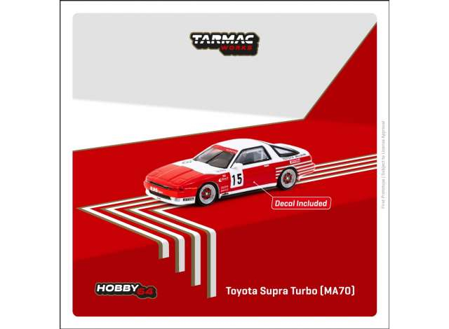 Toyota Supra Turbo (MA70) #15 M. Micangeli/E. Calderari ETCC, red/white 1987