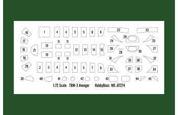 Сборная модель американский торпедоносец Grumman TBM-3 Avenger