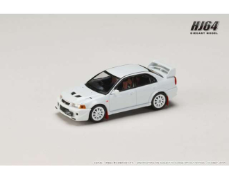 MITSUBISHI Lancer GSR Evolution 6 (T.M.E.) (CP9A) with Mud flap, scortia white 2000