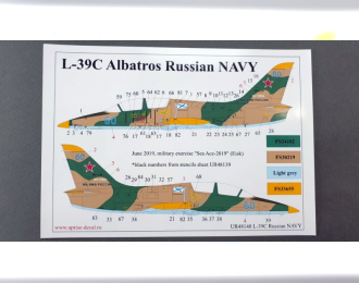 Декаль для L-39C Albatros Russian NAVY with stencils