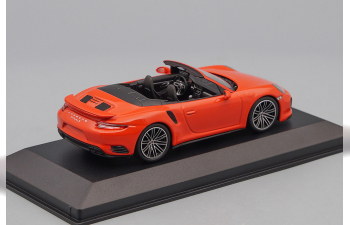 PORSCHE 911 (991.2) Turbo S Cabriolet (2017), orange