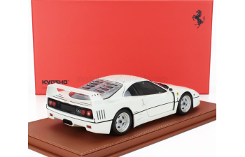 FERRARI F40 (1987) - Con Vetrina - With Showcase, Bianco Avus - White