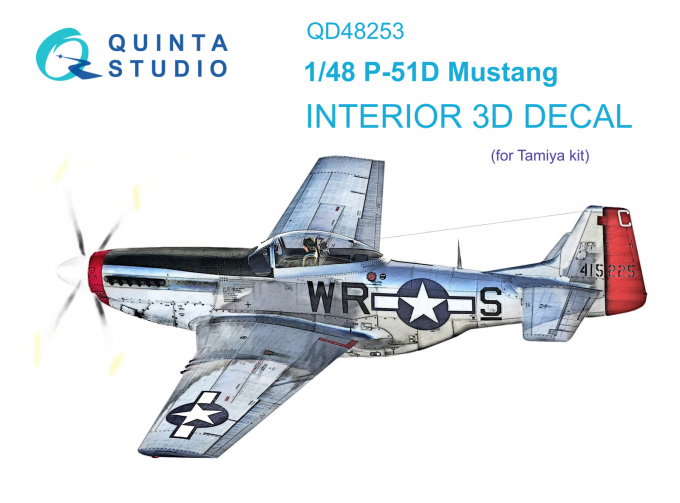 3D Декаль интерьера кабины P-51D (Tamiya)