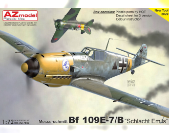 Сборная модель Истребитель Bf 109E-7 „Schlacht Emils“