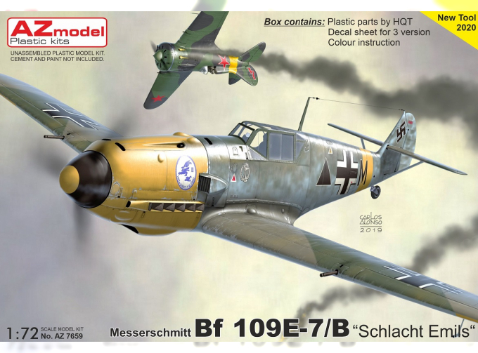 Сборная модель Истребитель Bf 109E-7 „Schlacht Emils“