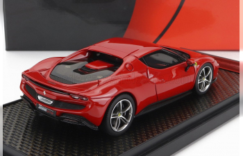 FERRARI 296 Gtb Hybrid 830hp V6 (2021), Rosso Corsa 322 - Red