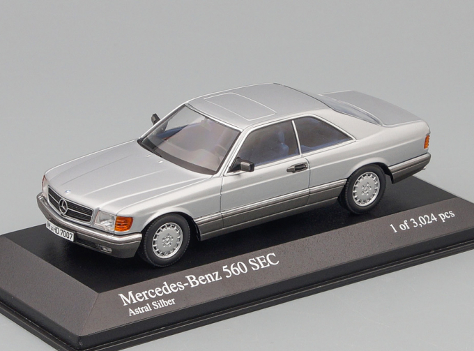 MERCEDES-BENZ 560SEC (W126) 1986, grey metallic