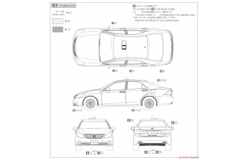 Сборная модель TOYOTA CROWN GRS202 Patrol Car 10