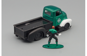 CHEVROLET Coe Truck With Green Lantern Figure (1952), Green Black