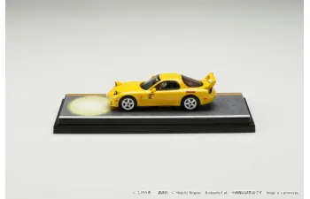 MAZDA RX-7 FD3S *Red Suns* Intial D VS Takumi Fujiwara and Keisuke Takahashi Figure, yellow