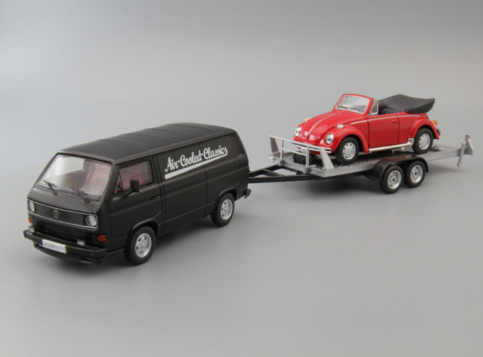 VOLKSWAGEN Volkswagen T3-a box van/ trailer/ Beetle Convertible - VW Classic, black / red