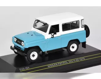 NISSAN Patrol 300 H-6 (1970) light blue / white