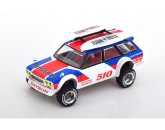 DATSUN 510 Wagon 4x4, white blue red