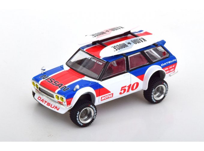 DATSUN 510 Wagon 4x4, white blue red