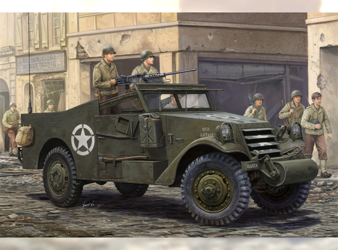 Сборная модель БТР U.S. M3A1 "White Scout Car" Late Production