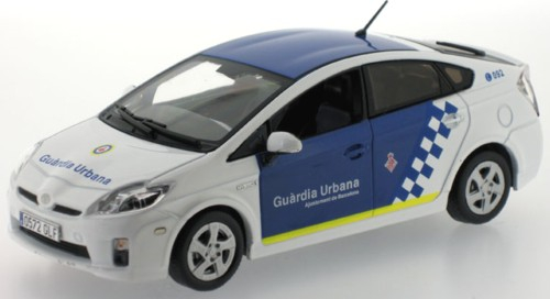 TOYOTA New PRIUS Police Spain (Guardia Urbana Barcelona) 2009, white/blue