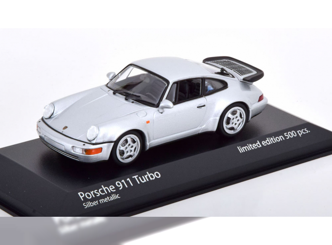 PORSCHE 911 (964) Turbo (1990), silver