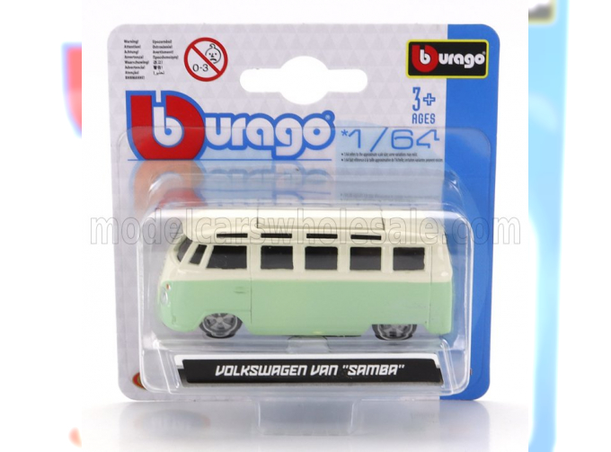 VOLKSWAGEN T1 Samba Minibus (1962) Custom (1965), Green Cream