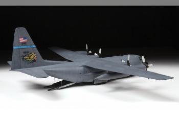 Сборная модель Американский военно-транспортный самолёт С-130H Hercules