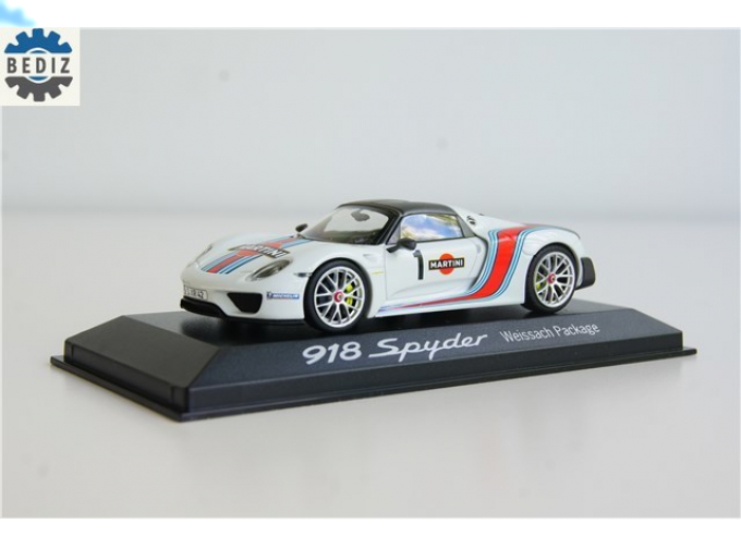 PORSCHE 918 Spyder #1 Weissach Package Martini White