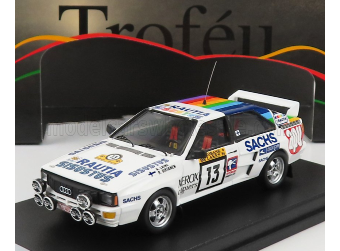 AUDI Quattro №13 Rally 1000 Lakes (1984) A.Laine, White