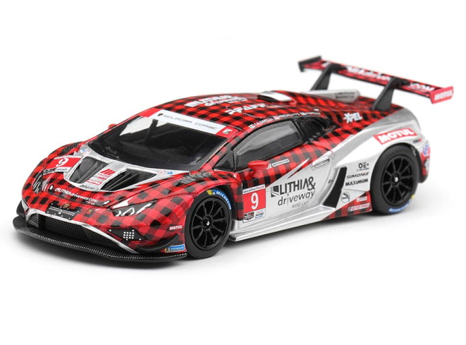 LAMBORGHINI Huracan GT3 EVO2 #9 Pfaff Motorsports Weathertech GTD Pro (2025), red / silver